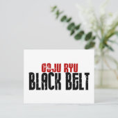 Goju Ryu Black Belt Briefkaart (Staand voorkant)