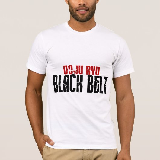 Goju Ryu Black Belt T-shirt (Voorkant)
