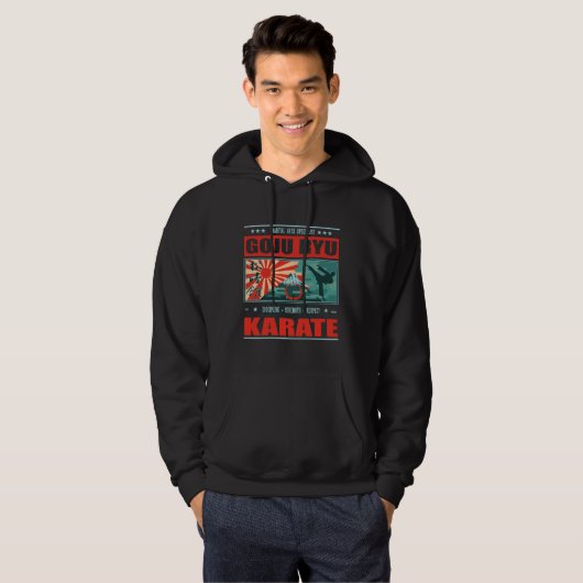 Goju Ryu Karate Japan Style Design Hoodie (Voorkant volledig)