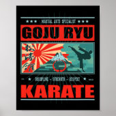 Goju Ryu Karate Kanji Poster (Voorkant)