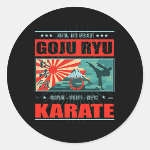 Goju Ryu Karate Kanji Ronde Sticker