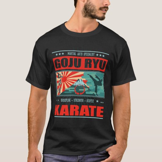 Goju Ryu Karate Kanji T-shirt (Voorkant)