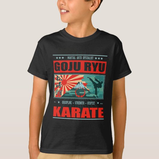 Goju Ryu Karate Kanji T-shirt (Voorkant)