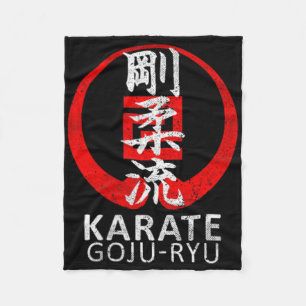 Goju Ryu Karate symbool Kanji Japan Martial Art Vi Fleece Deken