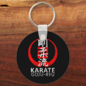 Goju Ryu Karate symbool Kanji Japan Martial Art Vi Sleutelhanger (Voorkant)