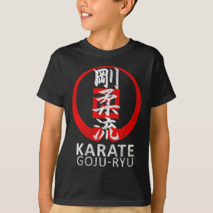 Goju Ryu Karate symbool Kanji Japan Martial Art Vi T-shirt