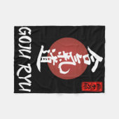 Goju Ryu Karate Uniform Goju Ryu Uniform Calligrap Fleece Deken (Voorkant (Horizontaal))