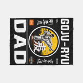 Goju-ryu karate vader voor vaders met karate pion fleece deken (Voorkant (Horizontaal))