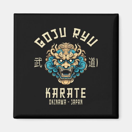 Goju Ryu Martial Arts Kleding Co. Goju Ryu Karate Magneet (Voorkant)