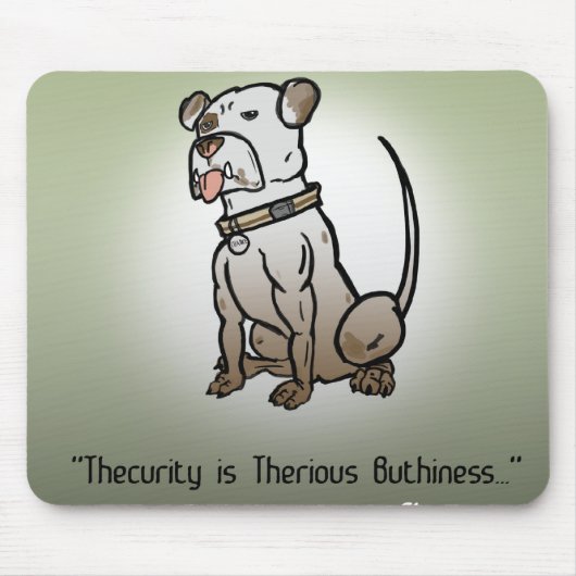 gok en gok "Security Chance" Mousepad Muismat (Voorkant)