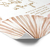 Gok hoeveel schelpen baby shower spel poster (Hoek)