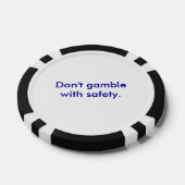 "Gok niet met veiligheid" Poker Chip (Enkel)