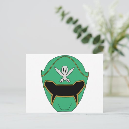 Gokai Super Mega Groene Helm Kaart (Staand voorkant)