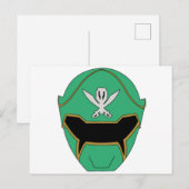 Gokai Super Mega Groene Helm Kaart (Voorkant / Achterkant)