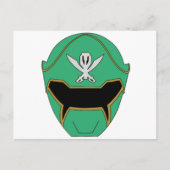 Gokai Super Mega Groene Helm Kaart (Voorkant)