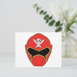 Gokai Super Mega Rode Helm Kaart