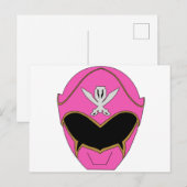 Gokai Super Mega Roze Helm Postkaart (Voorkant / Achterkant)