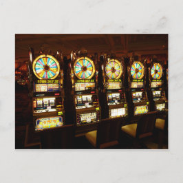 Gokautomaat Eénarmige Bandiet Geld Las Vegas Briefkaart