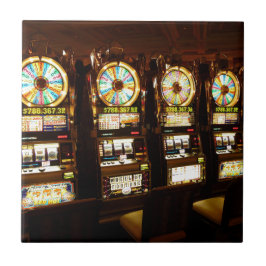 Gokautomaat Eénarmige Bandiet Geld Las Vegas Tegeltje
