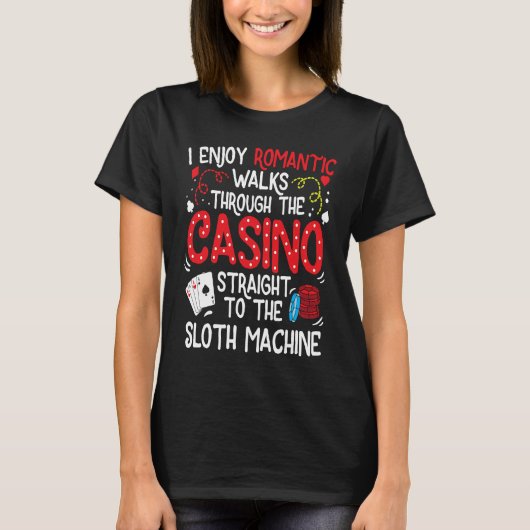Gokautomaat gokken t-shirt (Voorkant)