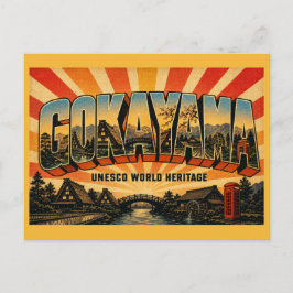 Gokayama Japan Verborgen UNESCO-dorp Briefkaart