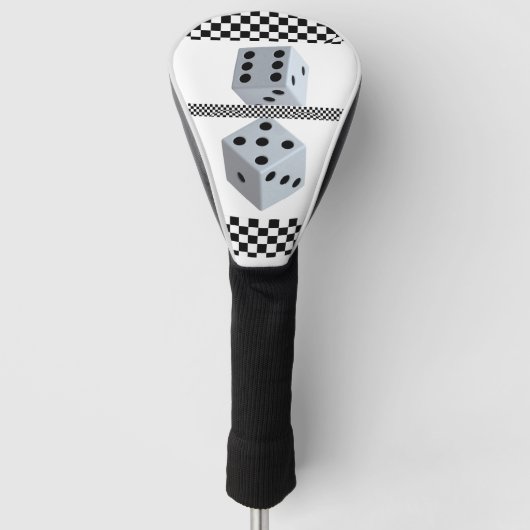 gokdobbelsteen golfheadcover (Voorkant)