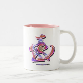 gokigen tweekleurige koffiemok