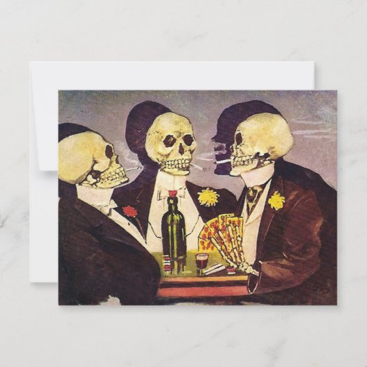  gokkeletten Poker Party Kaart (Voorkant)