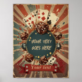  gokken bewerkbaar poster (Voorkant)