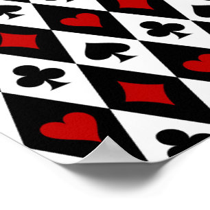 Gokken Blackjack Kaartspeler Casino Las Vegas Poster