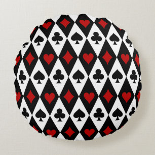 Gokken Blackjack Kaartspeler Casino Las Vegas Rond Kussen