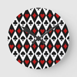 Gokken Blackjack Kaartspeler Casino Las Vegas Ronde Klok