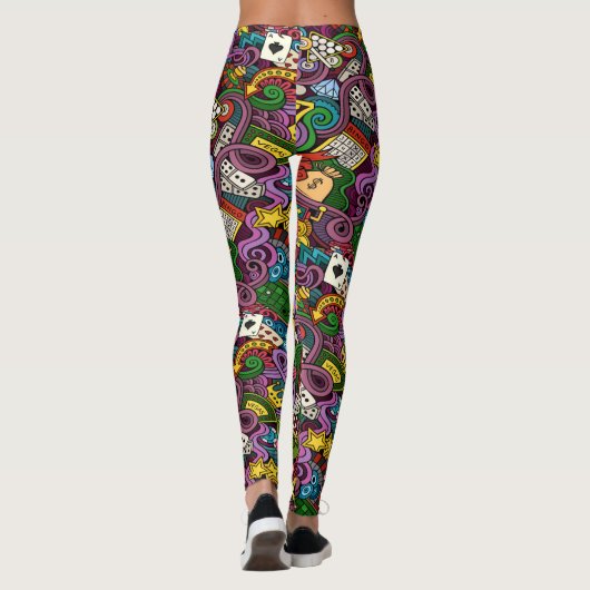 Gokken Casino Pop Mode Leggings (Achterkant)