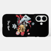 Gokken Casino Skull Case-Mate iPhone Case (Achterkant (horizontaal))