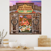 GOKKEN COWGIRL POSTER (Keuken)