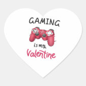 Gokken is mijn Valentijn Hart Sticker (Voorkant)