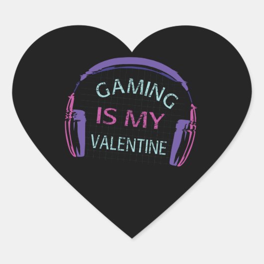 Gokken is mijn Valentijn Hart Sticker (Voorkant)