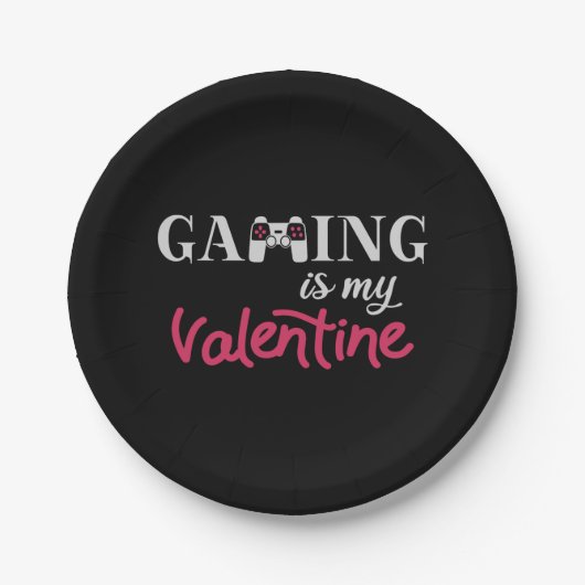 Gokken is mijn Valentijn Papieren Bordje (Voorkant)