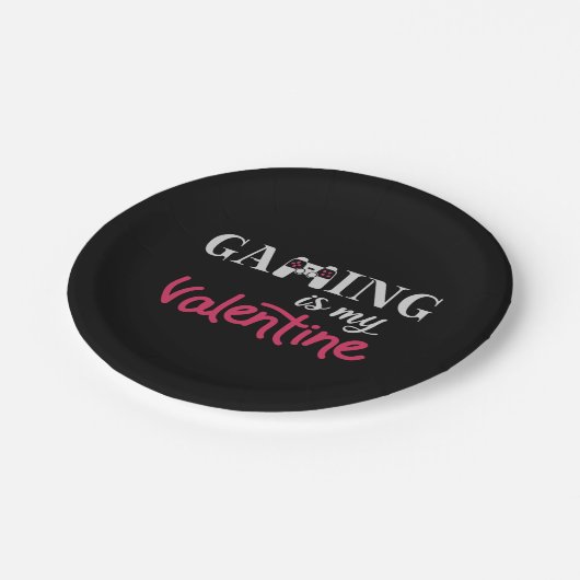 Gokken is mijn Valentijn Papieren Bordje (Gekanteld)