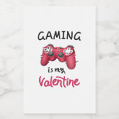 Gokken is mijn Valentijn Voedselcontainer Etiket (Enkel label)