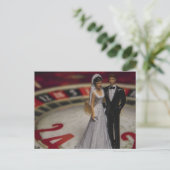 Gokken op het huwelijk briefkaart (Staand voorkant)