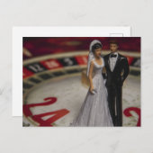 Gokken op het huwelijk briefkaart (Voorkant / Achterkant)