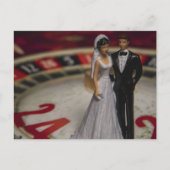 Gokken op het huwelijk briefkaart (Voorkant)