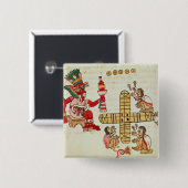 Gokken Patoli en de god Vierkante Button 5,1 Cm (Voorkant /achterkant)