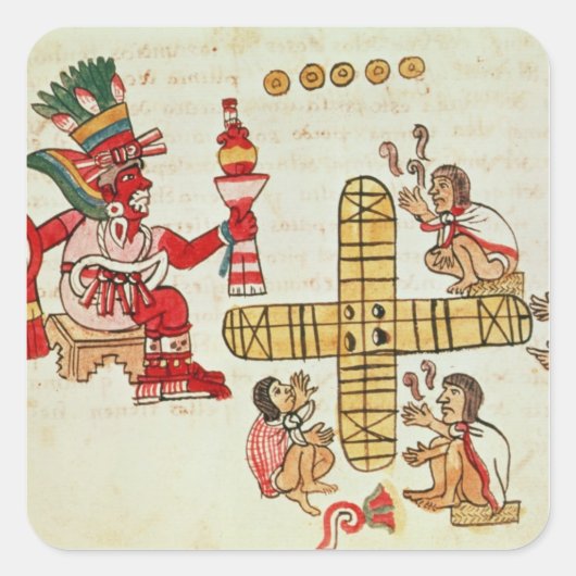 Gokken Patoli en de god Vierkante Sticker (Voorkant)