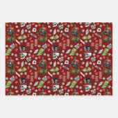 Gokken Poker Skull Poker Kaarten Patroon Inpakpapier Vel (Voorkant)