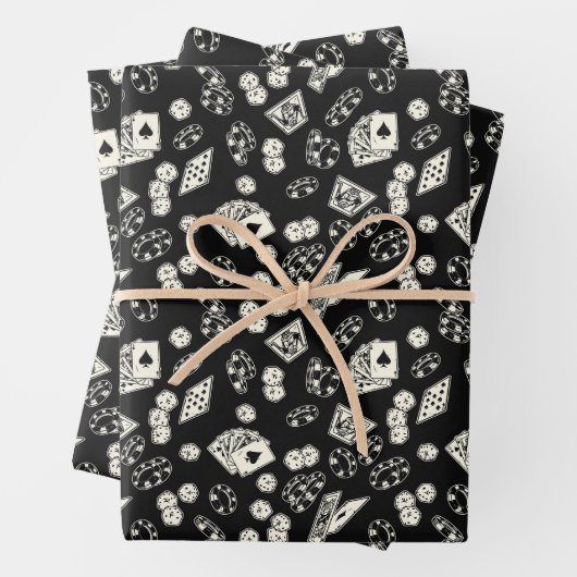 Gokken Poker Straight Flush Kaarten Dice Inpakpapier Vel (In situ)