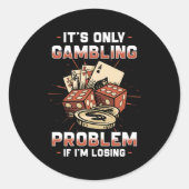 Gokken Ronde Sticker (Voorkant)