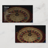 Gokken, roulette visitekaartje (Voorkant / Achterkant)