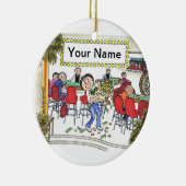 Gokker - Vrouw Keramisch Ornament (Rechts)